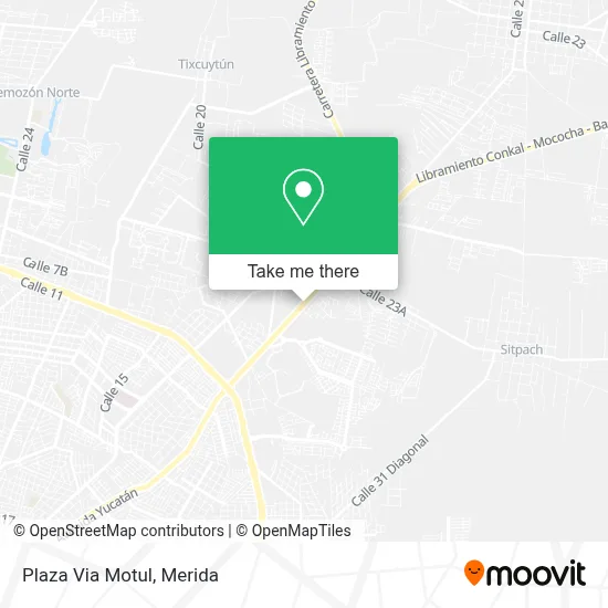 Plaza Via Motul map