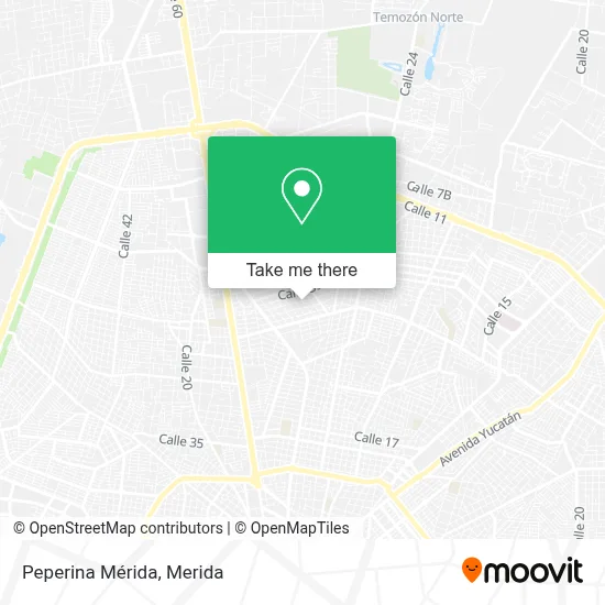 Peperina Mérida map