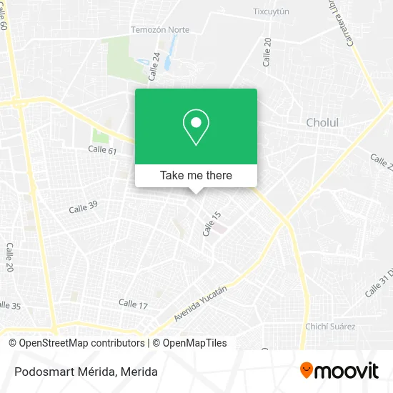 Podosmart Mérida map