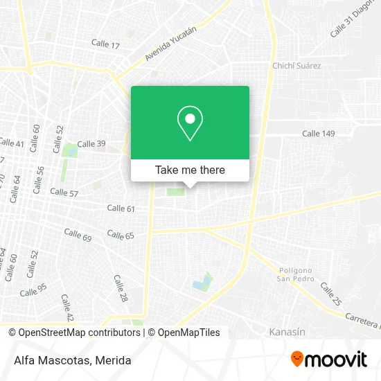Alfa Mascotas map