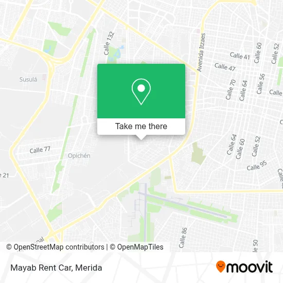 Mayab Rent Car map