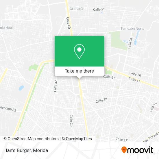 Ian's Burger map