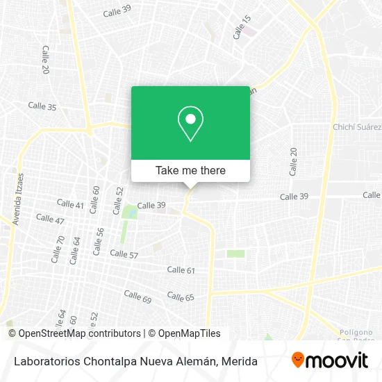 Laboratorios Chontalpa Nueva Alemán map