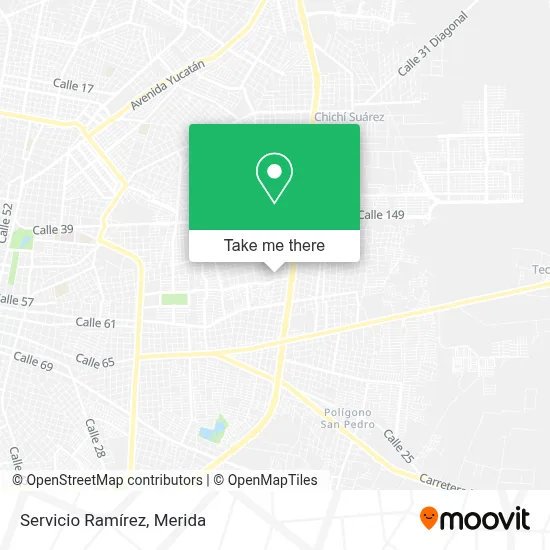 Servicio Ramírez map