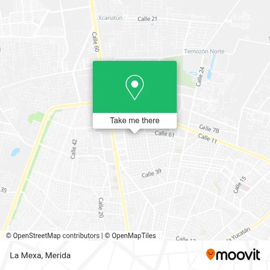 La Mexa map