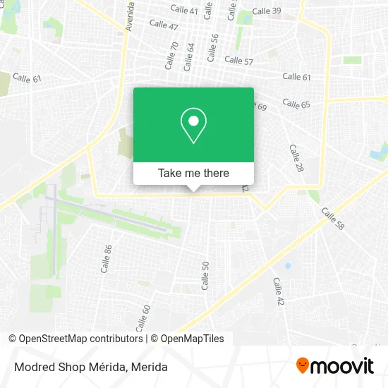 Modred Shop Mérida map