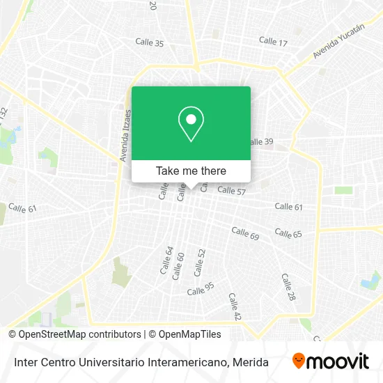 Inter Centro Universitario Interamericano map