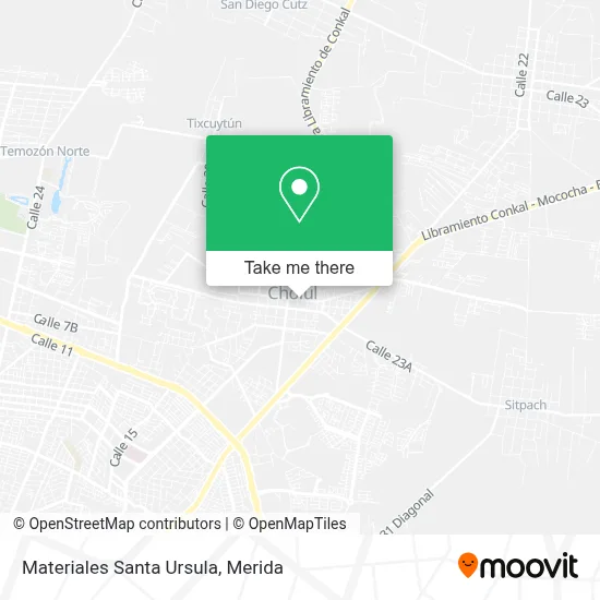 Materiales Santa Ursula map