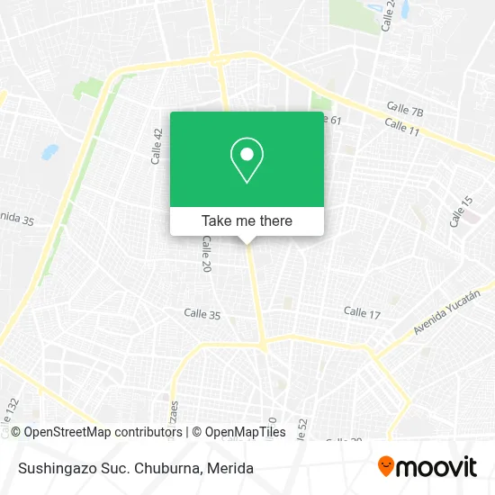 Sushingazo Suc. Chuburna map