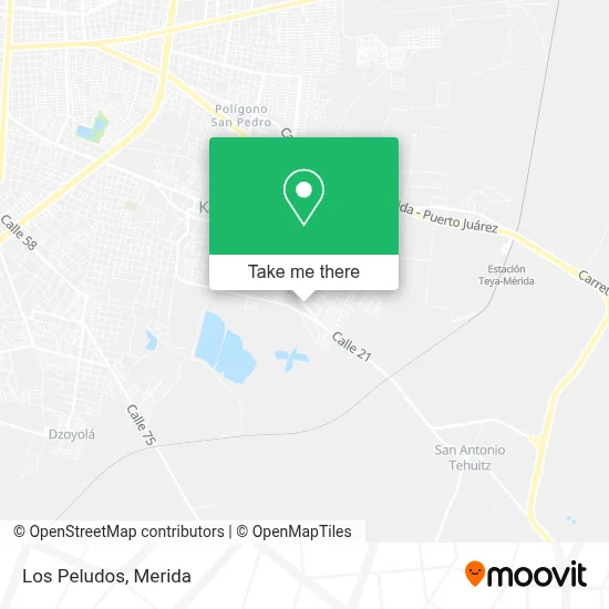 Los Peludos map