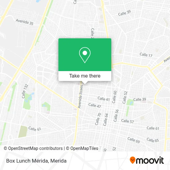 Box Lunch Mérida map