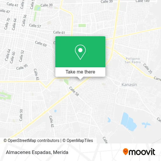 Almacenes Espadas map
