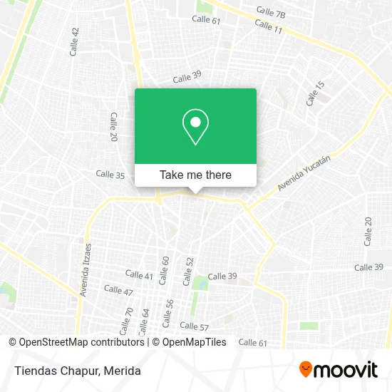 Tiendas Chapur map