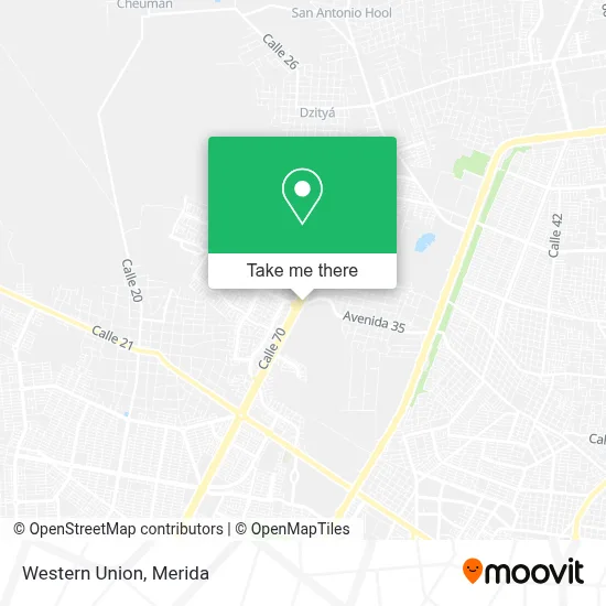 Western Union map