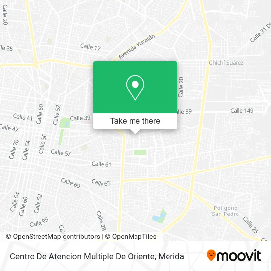 Centro De Atencion Multiple De Oriente map