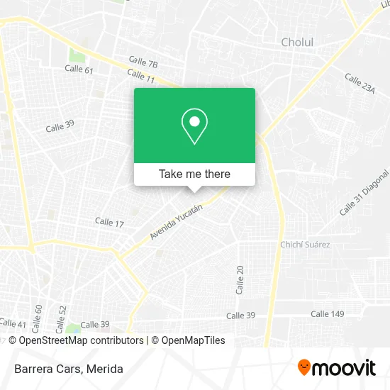 Barrera Cars map
