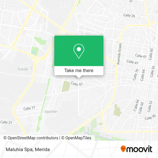 Maluhia Spa map