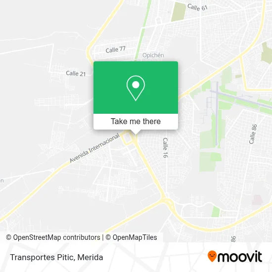 Transportes Pitic map