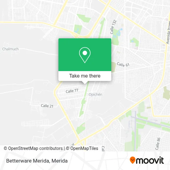 Mapa de Betterware Merida