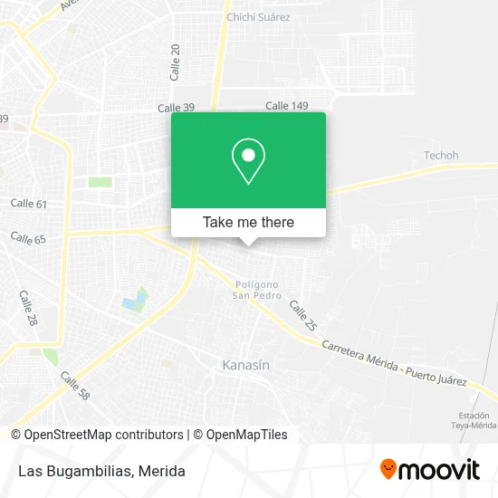Las Bugambilias map