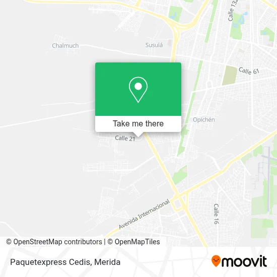 Paquetexpress Cedis map