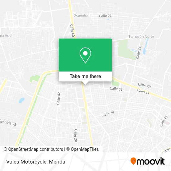 Vales Motorcycle map
