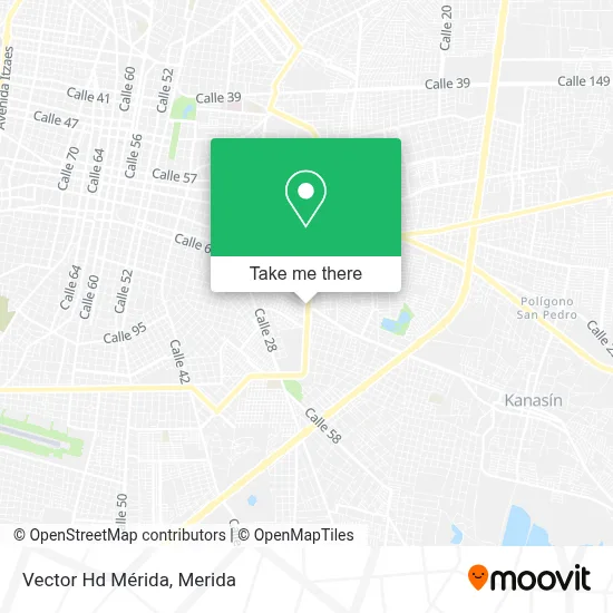 Vector Hd Mérida map