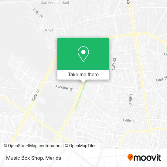 Music Box Shop map