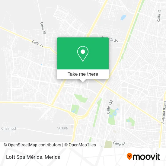 Loft Spa Mérida map