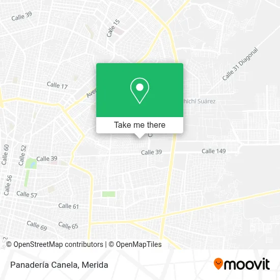 Panadería Canela map