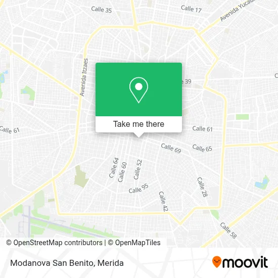 Modanova San Benito map
