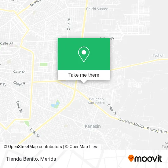 Tienda Benito map
