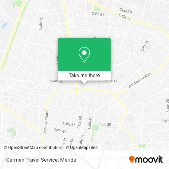 Carmen Travel Service map