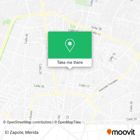El Zapote map