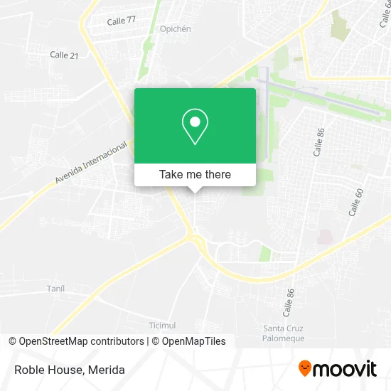 Roble House map