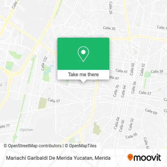 Mariachi Garibaldi De Merida Yucatan map