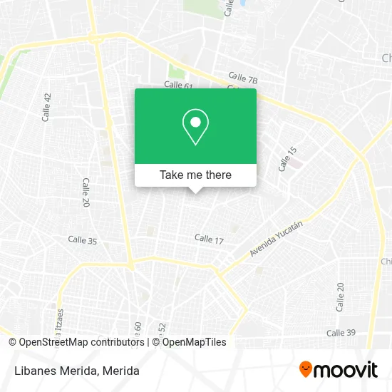 Libanes Merida map