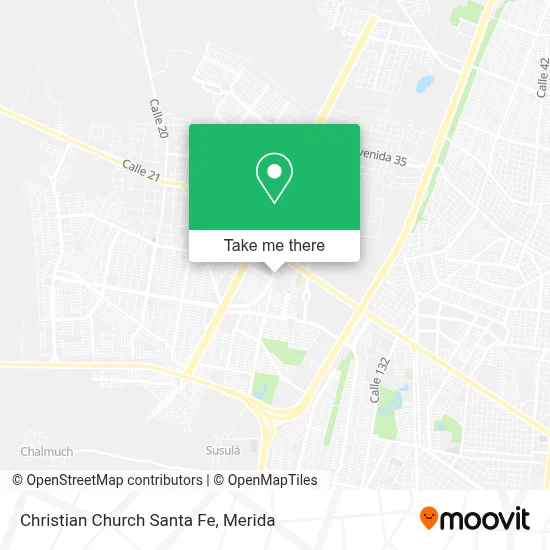 Christian Church Santa Fe map