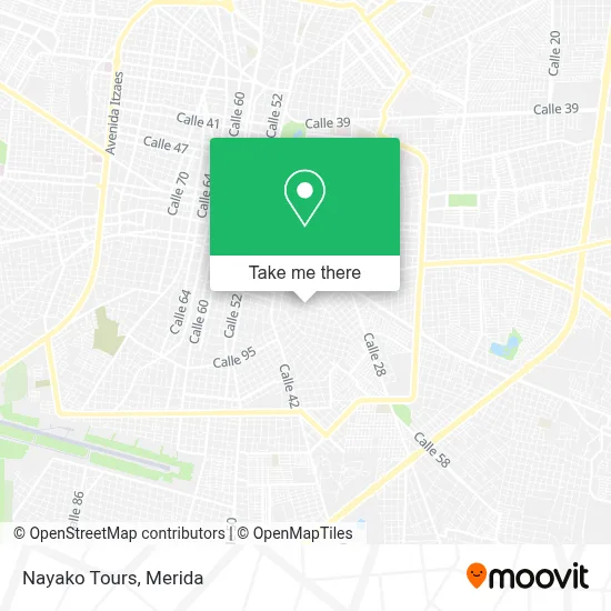 Nayako Tours map