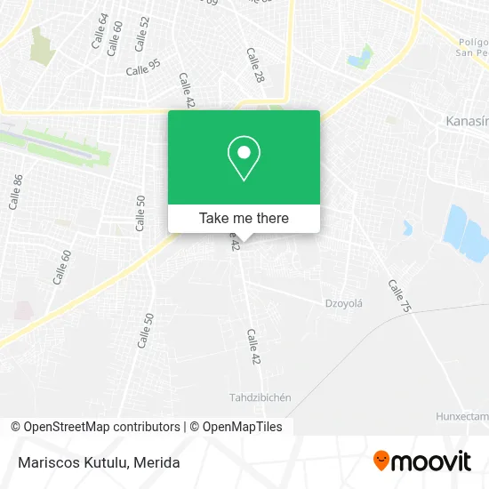 Mariscos Kutulu map