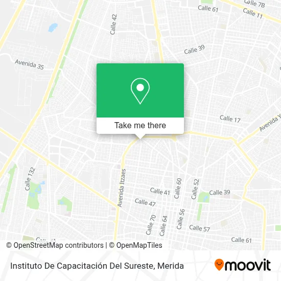 Instituto De Capacitación Del Sureste map