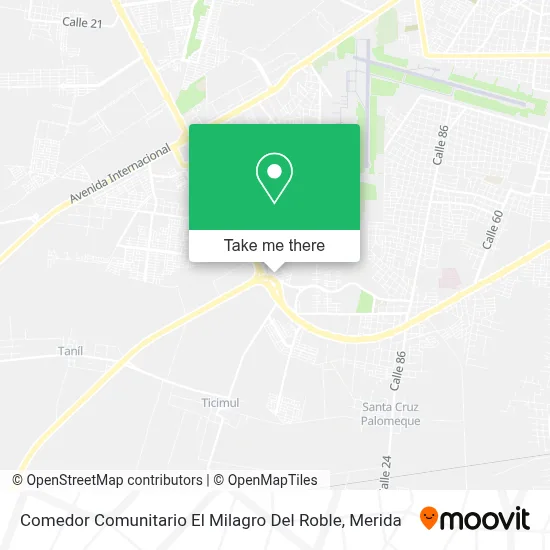 Comedor Comunitario El Milagro Del Roble map