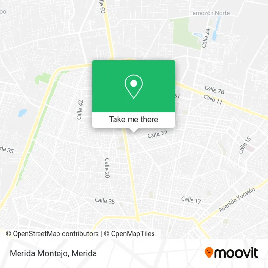 Merida Montejo map
