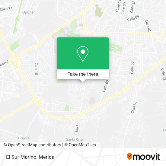 El Sur Marino map
