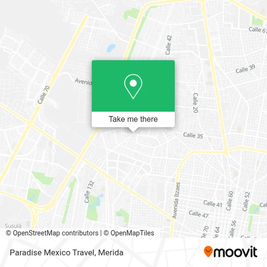 Paradise Mexico Travel map