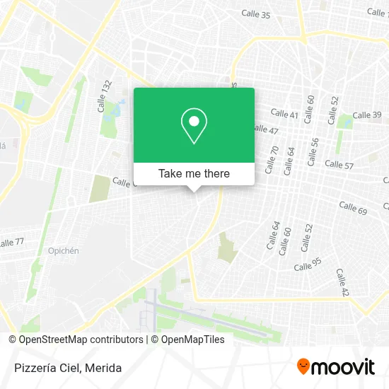 Pizzería Ciel map