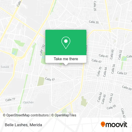 Belle Lashes map
