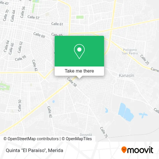 Quinta "El Paraíso" map