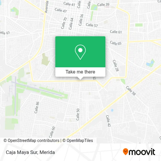 Caja Maya Sur map