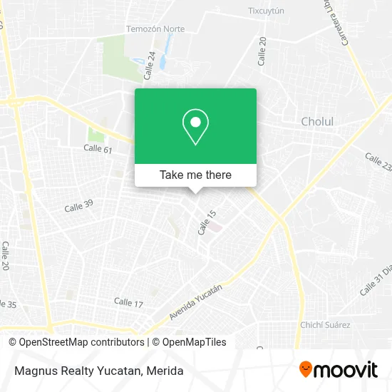 Magnus Realty Yucatan map